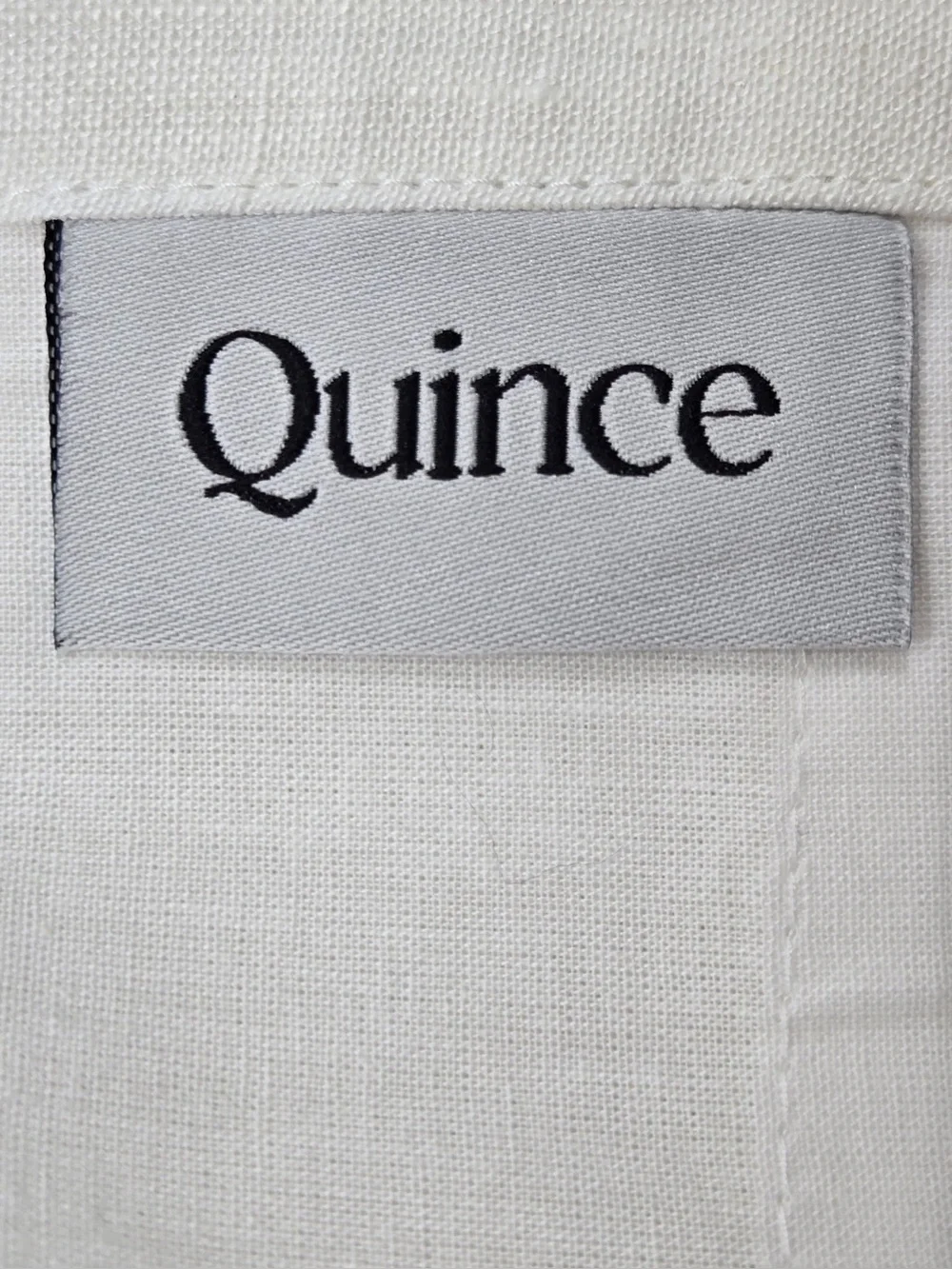 NWT QUINCE Set Of 2 48x84 European Linen Curtains White 0494